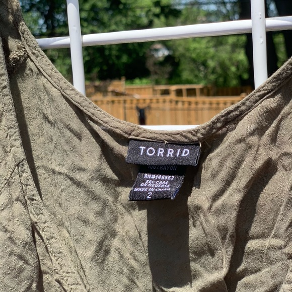 Off shoulder olive green blouse - Picture 5 of 5